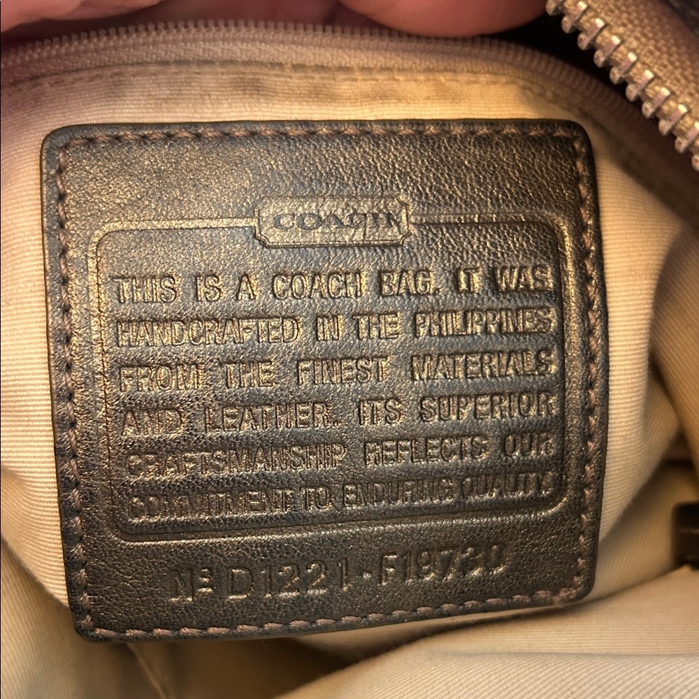 Coach Beige and Dark Brown Crossbody Bag - Picture 4 of 4